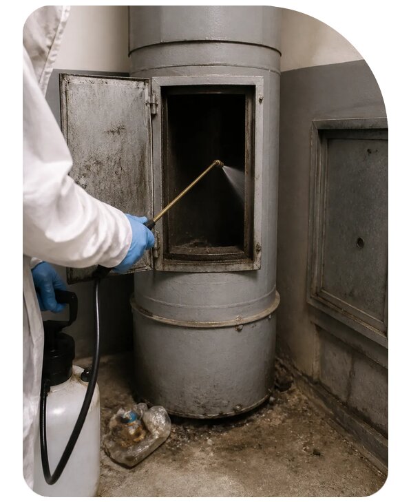 Дезинсекция мусоропровода в Чапаевске по цене от 5108 р. | Сенат-Чпв