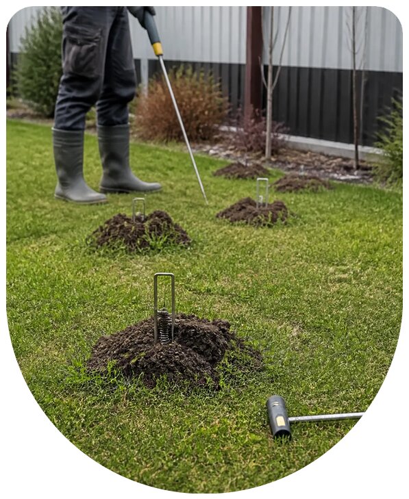 Профессиональное уничтожение кротов на участке в Чапаевске